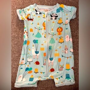 LIKE NEW Little Sleepies Party Animals Shorty